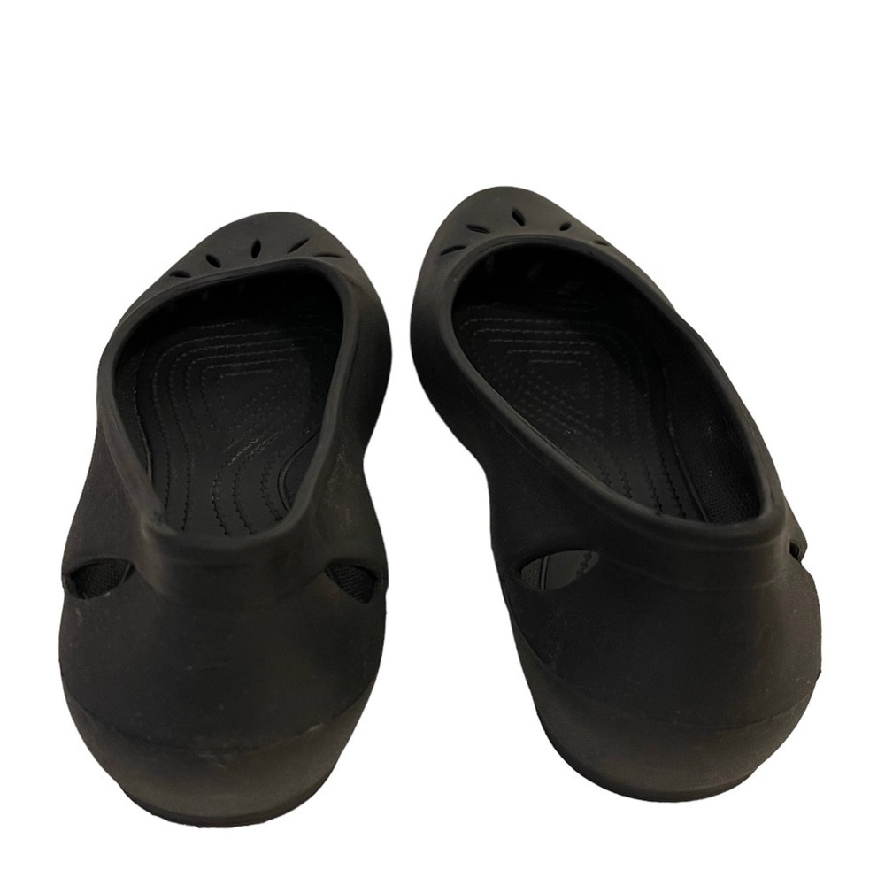 Black CROCS Ballet Flats Slip On Shoes - Picture 2 of 5